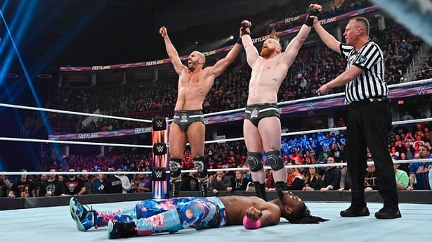 Kofi Kingston was game, but he couldn't overcome the double team of the Bar, Seamus and Cesaro.